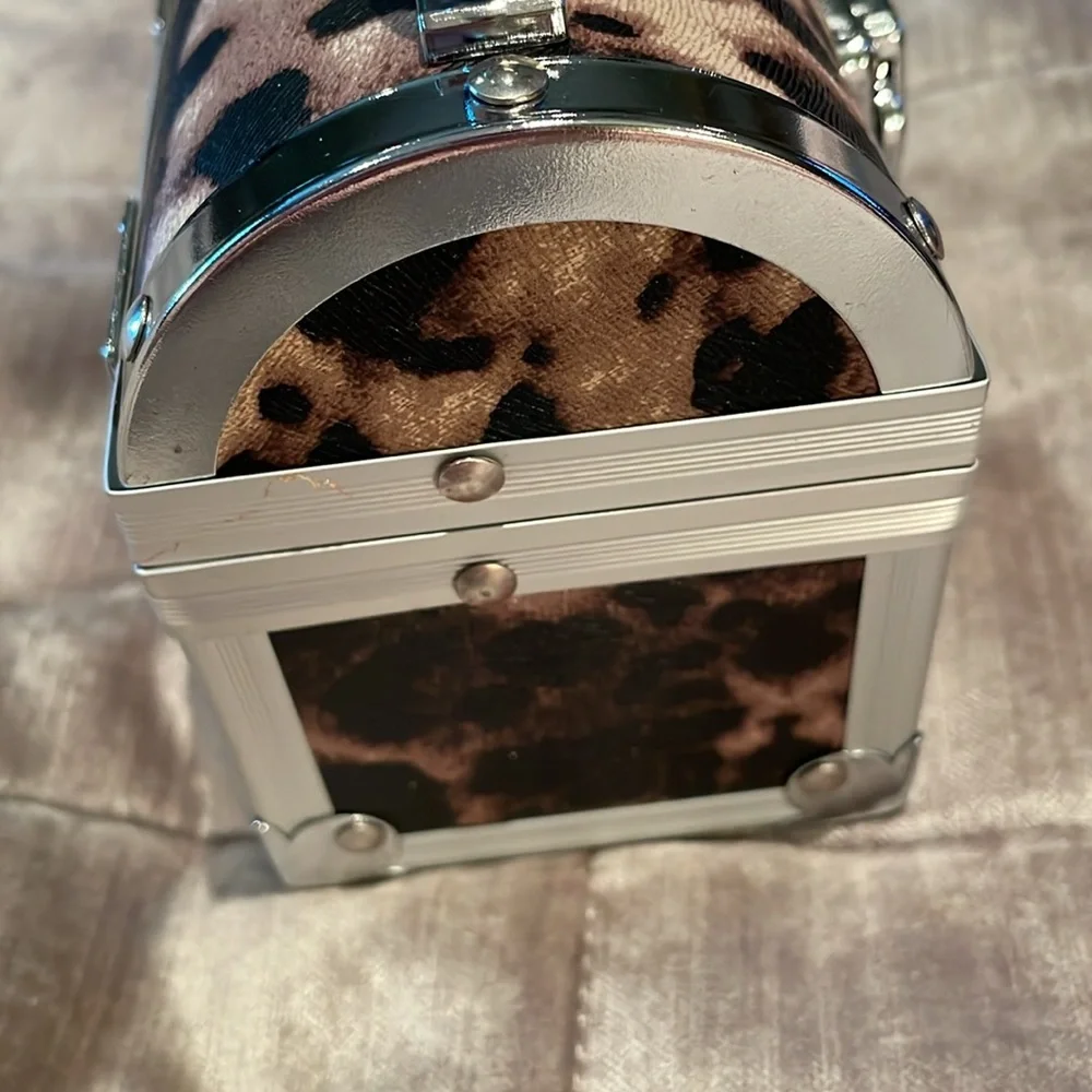 Mini Leopard Print Purse Jewelry Box